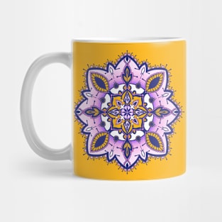 Violet color mandala art Mug